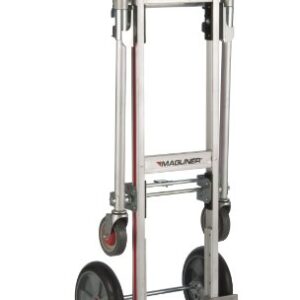 Magline GMK16UAB Aluminum Gemini Jr Convertible Hand Truck, U Loop Handle, Cushion Wheels, 500lbs Capacity, 51" Height, 47-1/2" Length x 21" Width