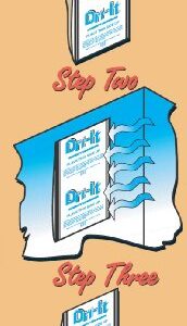 Dri-It MA-2-125-A Moisture Absorber with Disposable Peel and Stick Backing in a Twin-Pack , Blue