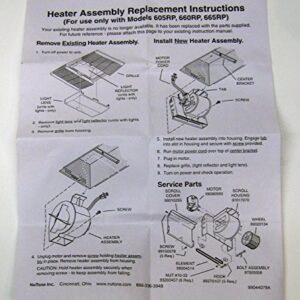 NuTone S97017648 Heater Motor Assembly