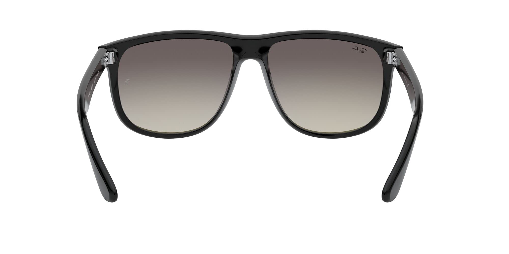 Ray-Ban RB4147 Boyfriend Square Sunglasses, Black/Grey Gradient Dark Grey, 60 mm