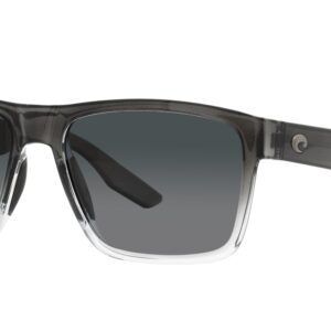 Costa Del Mar Mens Paunch XL Square Sunglasses, Fog Grey/Grey Gradient Polarized 580G, 59 mm