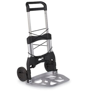 wesco 220650 aluminum/polyurethane folding hand trucks, mega mover