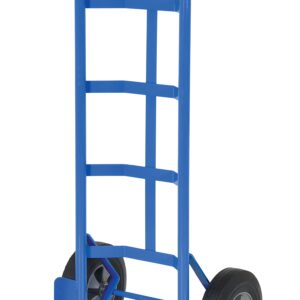 Vestil DHHT-500S-HR Steel Hand Truck with Dual Handle,Hard Rubber Wheels, 500 lbs Load Capacity, 44-1/2" Height, 21" Width X 17-1/2" Depth