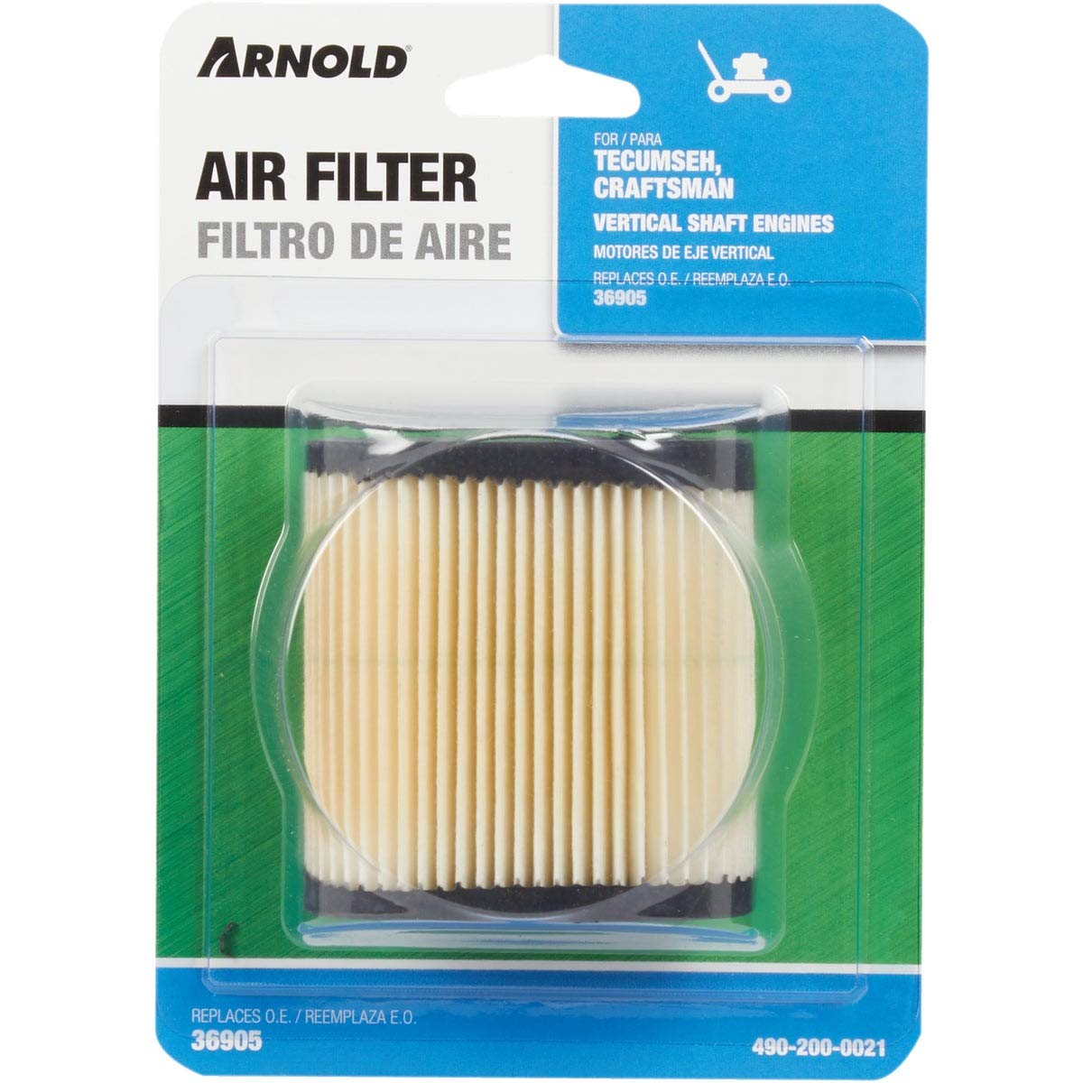 Tecumseh Air Filter - Tecumseh and Craftsman Vertical Shaft Engines - 2-3/4-Inch x 1-3/4-Inch x 2-7/8-Inch