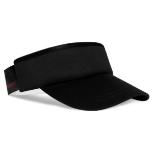 headsweats womens lightweight performance running sun visor, black