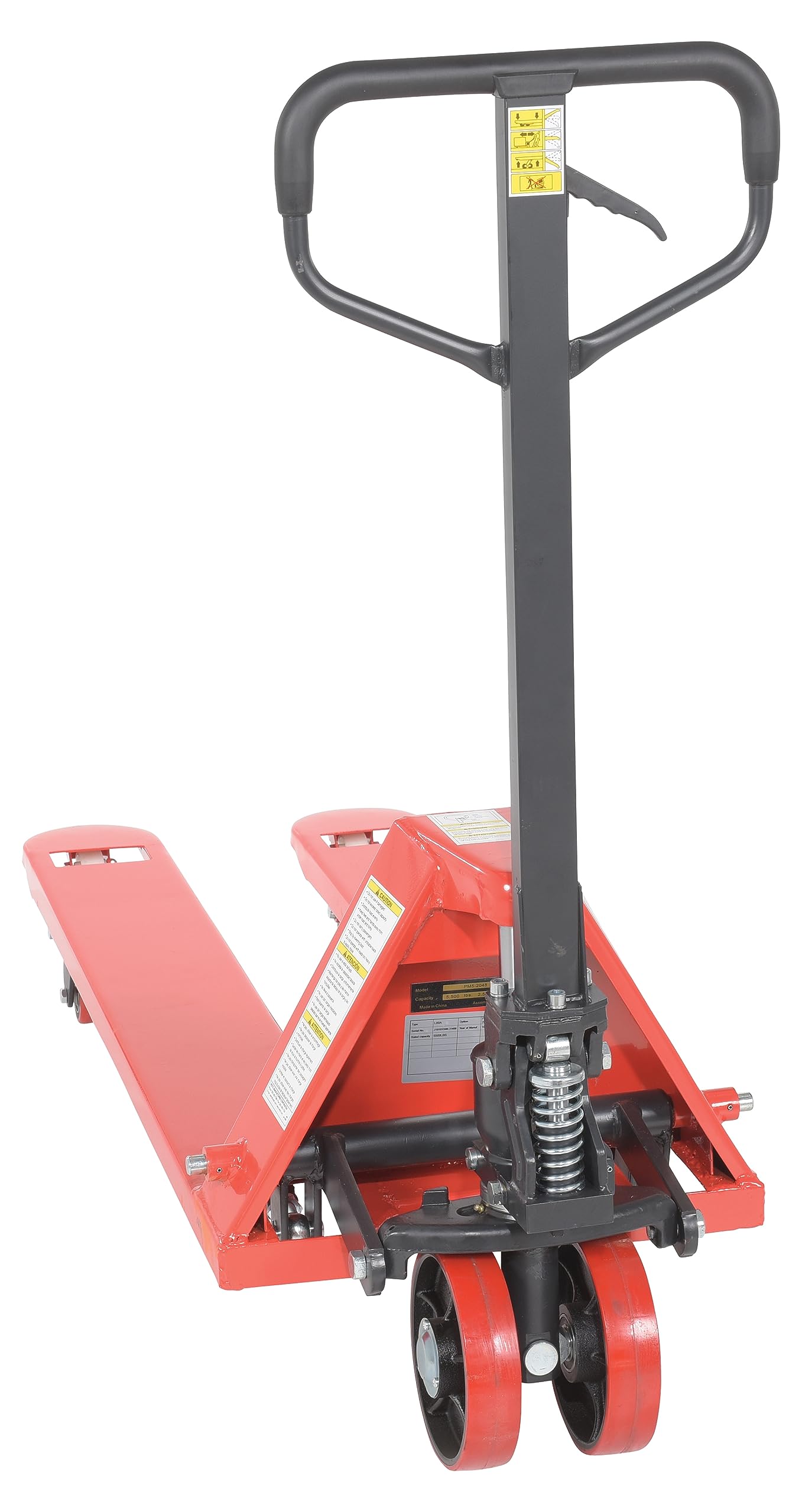 Vestil PM5-2048 Full Featured Pallet Truck, 5500 lbs Capacity, 48" Length x 20-5/8" Width Fork