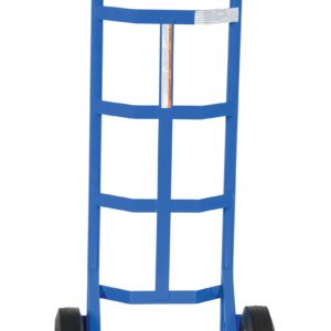 Vestil DHHT-500S-HR Steel Hand Truck with Dual Handle,Hard Rubber Wheels, 500 lbs Load Capacity, 44-1/2" Height, 21" Width X 17-1/2" Depth