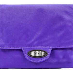 Big Skinny Women's Trixie Tri-Fold Slim Wallet, Holds Up to 30 Cards, Purple