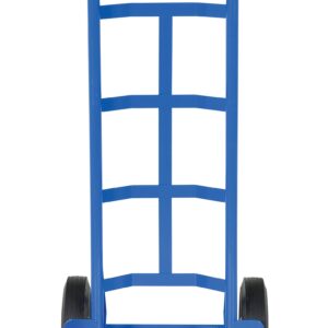 Vestil DHHT-500S-HR Steel Hand Truck with Dual Handle,Hard Rubber Wheels, 500 lbs Load Capacity, 44-1/2" Height, 21" Width X 17-1/2" Depth