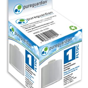 PureGuardian Humidifier Demineralization Filter, Cartridge 1, Prevents Release of Minerals, Lasts 1000 Hours, White, FLTDC