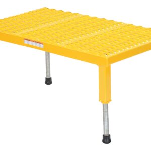 Vestil AHW-H-1936 Steel Adjustable Work-Mate Stands 35-1/4 in. x 19-9/16 in. x 10-1/2 in. 500 Lb. Capacity Yellow