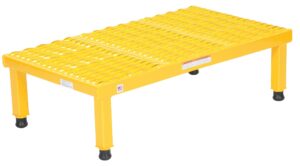 vestil ahw-h-1936 steel adjustable work-mate stands 35-1/4 in. x 19-9/16 in. x 10-1/2 in. 500 lb. capacity yellow