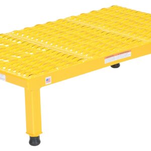 Vestil AHW-H-1936 Steel Adjustable Work-Mate Stands 35-1/4 in. x 19-9/16 in. x 10-1/2 in. 500 Lb. Capacity Yellow