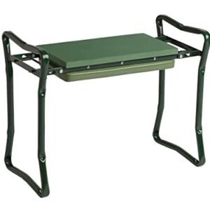 Gardener's Supply Company Garden Kneeler and Portable Stool | Extra Wide & Soft Kneeler for Outdoor Flower Beds and Raised Bed Planting | Ideal Gardening Gifts for Grandparents & Senior Gardeners