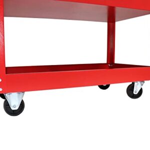 Dragway Tools 3 Tray Service Utility Cart 150 LBS Load Capacity with Swivel 360° Wheels Tool Cart Multifunctional