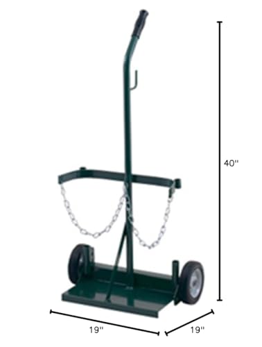 Harper Trucks 106-21 40-Inch High by 19-Inch Wide Welding Cylinder Hand Truck with 6-Inch Pneumatic Wheels