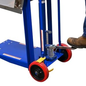 Vestil HYDRA-4 Hydra Lift Cart, Steel, 22" Length x 20" Width Platform, 750 lbs Capacity