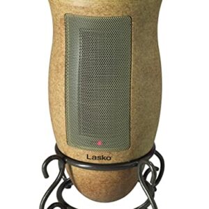 Lasko Oscillating Designer Series Ceramic Space Heater for Home with Adjustable Thermostat, Timer and 2-Speeds, 16 Inches, 1500W, Beige, 6405