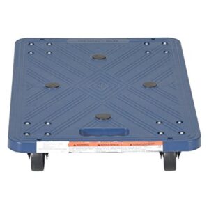 Vestil POS-1624 Plastic Dolly with Molded Handle, 220 lbs Capacity, 23-3/8" Length x 15-1/2" Width x 4-1/2" Height Deck