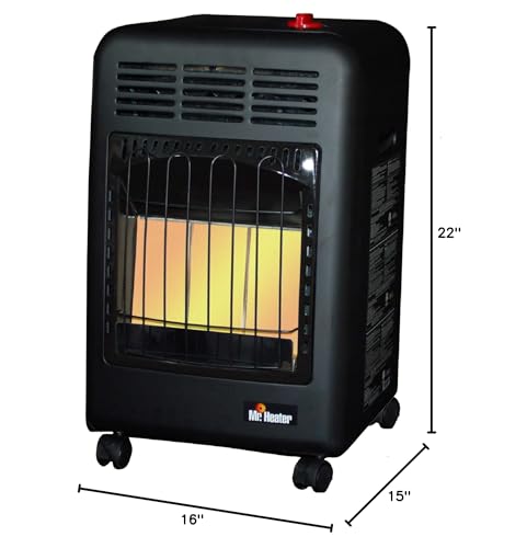 Mr. Heater MH18CH Radiant Cabinet LP Heater,Black