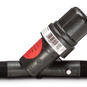 Rain Bird PRF07530S Drip Irrigation In-Line 30 PSI Pressure Regulating "Y" Filter, 3/4" Male Pipe Thread,Black