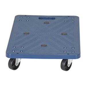 Vestil POS-1624 Plastic Dolly with Molded Handle, 220 lbs Capacity, 23-3/8" Length x 15-1/2" Width x 4-1/2" Height Deck