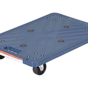 Vestil POS-1624 Plastic Dolly with Molded Handle, 220 lbs Capacity, 23-3/8" Length x 15-1/2" Width x 4-1/2" Height Deck