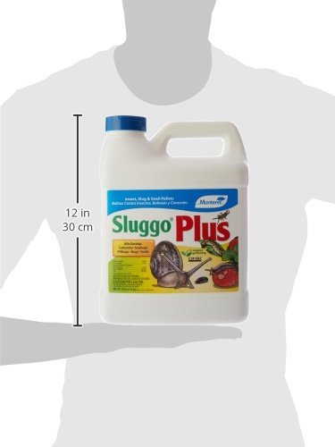 Sluggo Plus - for Organic Gardening - Slug and Snail Killer for Garden - Kills Earwigs, Cutworms, Sowbugs, Pillbugs, and More - 10 lbs