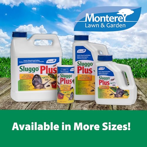 Sluggo Plus - for Organic Gardening - Slug and Snail Killer for Garden - Kills Earwigs, Cutworms, Sowbugs, Pillbugs, and More - 10 lbs