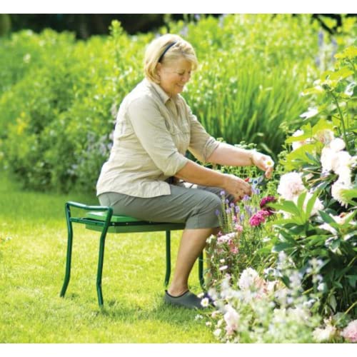 Gardener's Supply Company Garden Kneeler and Portable Stool | Extra Wide & Soft Kneeler for Outdoor Flower Beds and Raised Bed Planting | Ideal Gardening Gifts for Grandparents & Senior Gardeners