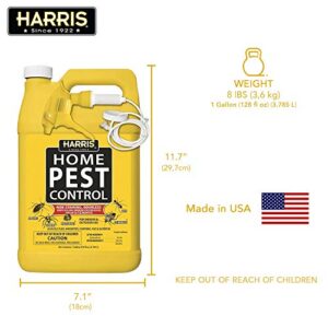 Harris Home Insect Killer, Liquid Gallon Spray with Odorless and Non Staining Residual Formula - Kills Ants, Roaches, Spiders, Fleas, Mosquitos, Moths, Scorpions, Flies and Silverfish