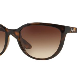 Ray-Ban Women's RB4167 Emma Cat-Eye Sunglasses, LIGHT HAVANA, 59 mm