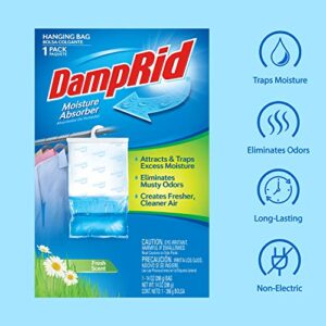 DampRid FG80 Hanging Moisture Absorber Fresh Scent, 6 Count