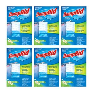 DampRid FG80 Hanging Moisture Absorber Fresh Scent, 6 Count