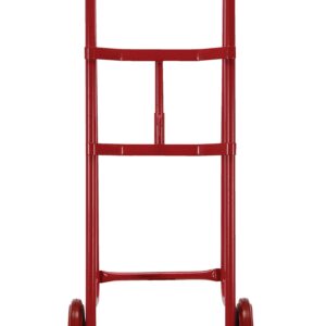 Vestil DBT-RED Steel Drum Truck with Dual Handle, Polyurethane Wheels, 800 lb. Load Capacity, 60-1/4" Length X 13-3/4" Width