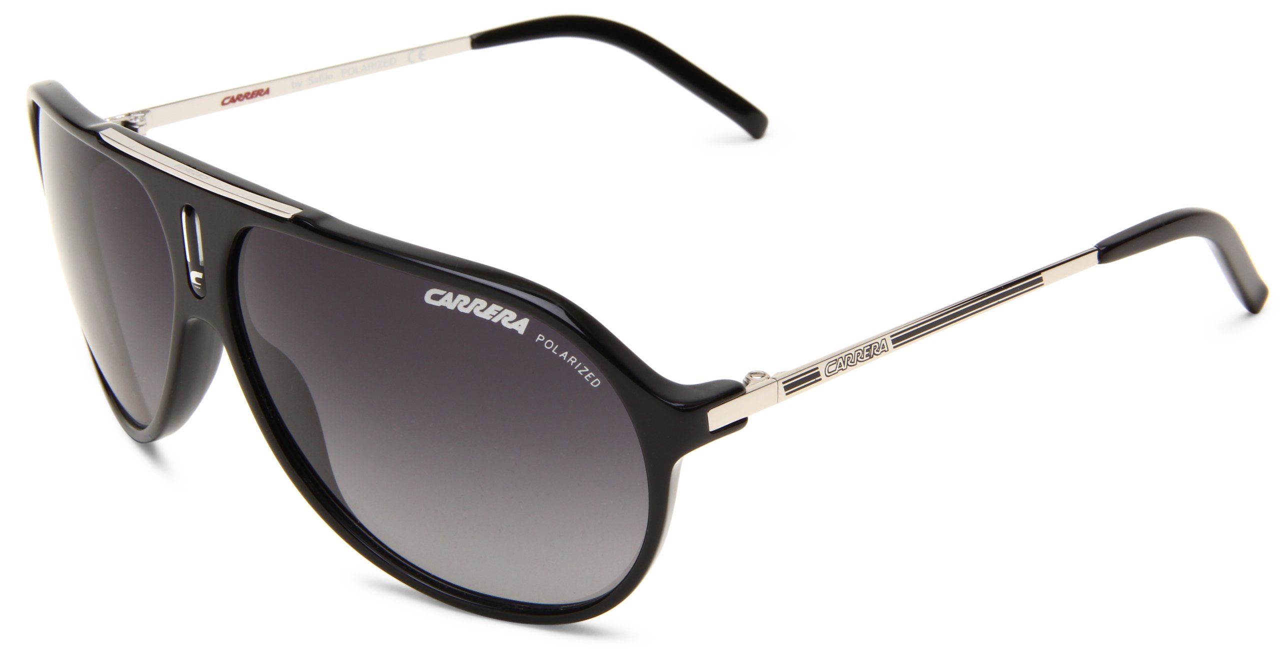 Carrera HOT/S Pilot Sunglasses, Black Palladium/Grey Polarized, 62 mm