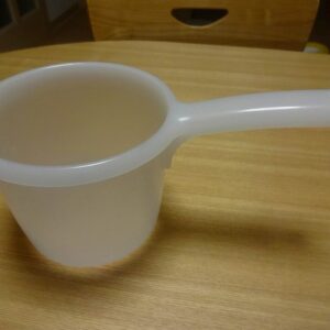 JapanBargain, Japanese Plastic Water Ladle Bath Ladle Dipper Leaf Series Made in Japan (1, White)