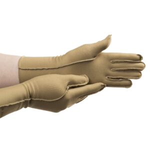 isotoner womens one pair of full finger cold weather gloves, camel, medium us