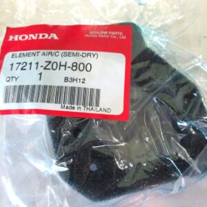 Honda 17211-Z0H-800 Lawn Mower Air Filter (Oiled Foam)