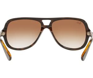 Ray-Ban Sunglasses Tortoise Frame, Brown Lenses, 59MM