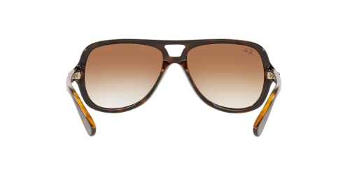 Ray-Ban Sunglasses Tortoise Frame, Brown Lenses, 59MM