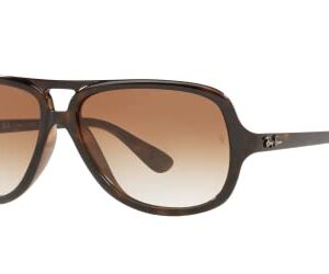 Ray-Ban Sunglasses Tortoise Frame, Brown Lenses, 59MM