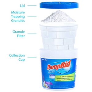 DampRid Lavender Vanilla Refillable Moisture Absorber - 10.5oz cups - 2 pack – Traps Moisture for Fresher, Cleaner Air