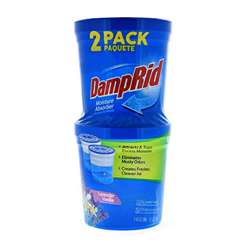 DampRid Lavender Vanilla Refillable Moisture Absorber - 10.5oz cups - 2 pack – Traps Moisture for Fresher, Cleaner Air