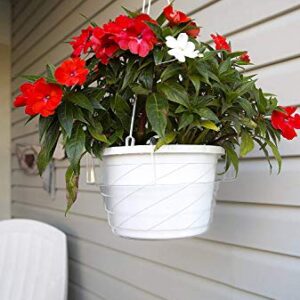 Curtis Wagner 10" Clear Hanging Basket Drip Pan Saucer (10-Pack)