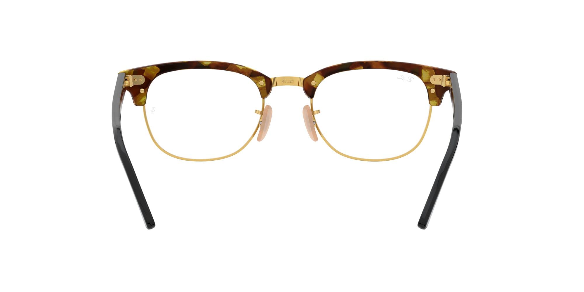 Ray-Ban RX5154 Clubmaster Square Prescription Eyeglass Frames, Brown Havana/Demo Lens, 51 mm