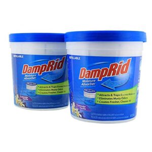 DampRid Lavender Vanilla Refillable Moisture Absorber - 10.5oz cups - 2 pack – Traps Moisture for Fresher, Cleaner Air