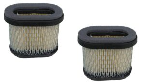 2 pack, air filters for briggs & stratton 697029, 690610, 498596, 498596s