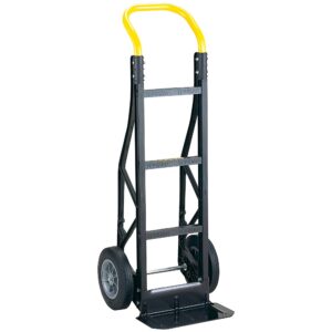 Harper Trucks Flat Free 600 Pound Capacity Heavy-Duty Nylon Frame Hand Truck Dolly Cart with Steel Handle for Warehouses, Offices & Construction Site