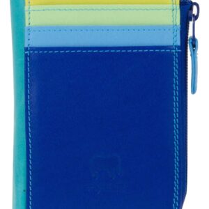 mywalit Small Zip Purse - Leather, Multi-Color, 3 Card, Id Window, Coin Pocket